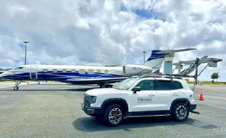 MFV evaluando aeropuerto de islas virgenes