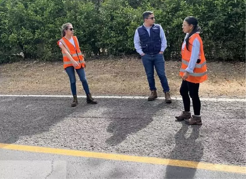 Equipo Strinso evaluando corredor vial Chia- Girardot Pedelta