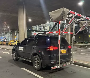 MFV realizando a avaliação do lado terra do Aeroporto El Dorado