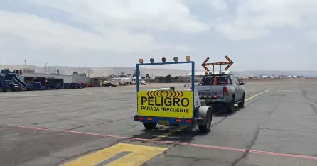 Pavement maintenance on the airside